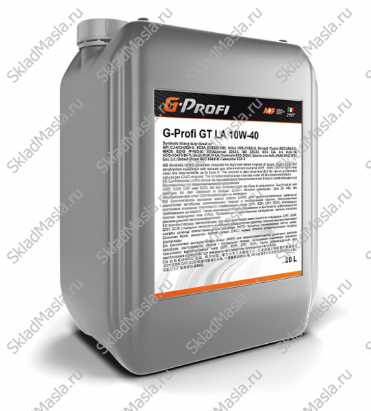 Моторное масло Gazpromneft G-Profi GT LA 10W-40 API CK-4_CJ-4 ACEA E4_E6_E7_E9 (канистра 20л)