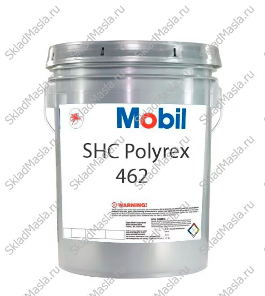 Смазка высокотемпературная многоцелевая Mobil SHC Polyrex 462 EP 2 (ведро 16кг)
