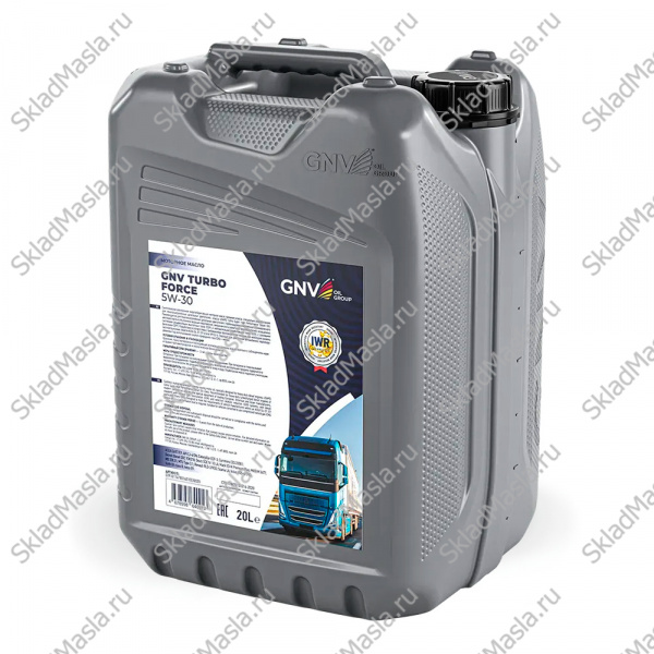 Моторное масло GNV Turbo Force 5W-30 API CJ-4_SN ACEA E6_E7_E9 (20л)
