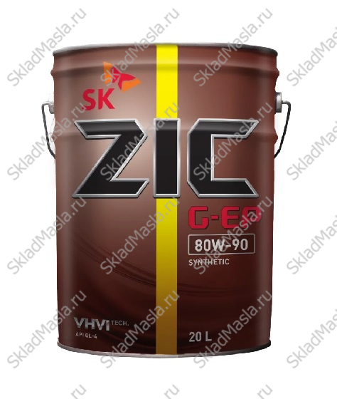 Трансмиссионное масло ZIC G-EP 80W-90 API GL-4 (канистра 20л)