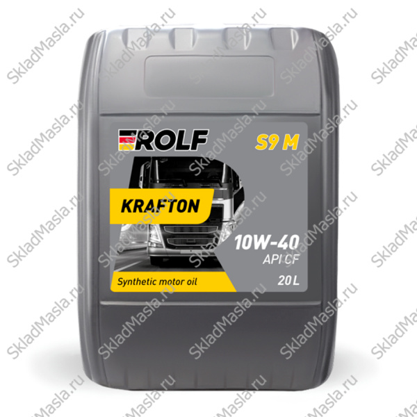 Моторное масло Rolf Krafton S9 M 10W-40 API CF ACEA E4_E7 (канистра 20л)