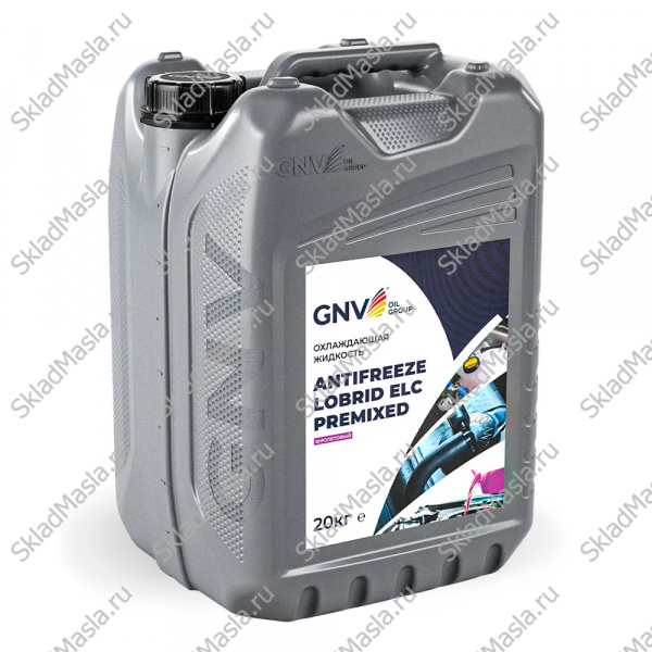Антифриз GNV Antifreeze Lobrid ELC Premixed G12++ -40 фиолетовый (канистра 20кг)