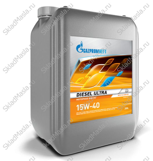 Моторное масло Gazpromneft Diesel Ultra 15W-40 API CI-4 ACEA E4_E7 (канистра 20л)