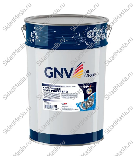 Смазка универсальная GNV Grease Blue Power EP 2 (ведро 18кг)