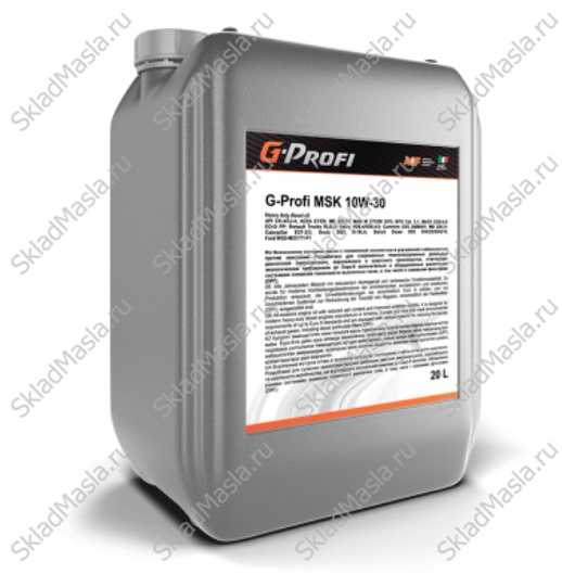 Моторное масло Gazpromneft G-Profi MSK 10W-30 API CK-4 ACEA  E7_E9 (канистра 20л)