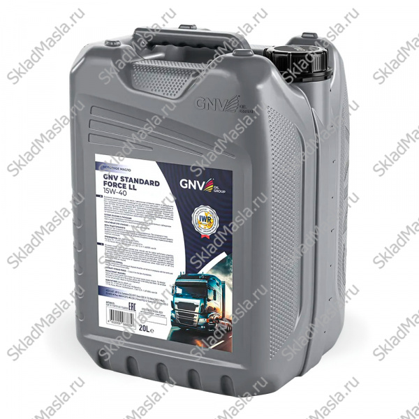 Моторное масло GNV Standard Force LL 15W-40 API CI-4 ACEA E4_E7 (20л)
