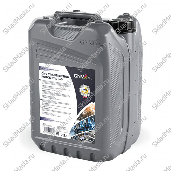 Трансмиссионное масло GNV Transmission Force 75W-140 API GL-5_МТ-1 (20л)