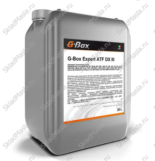 Трансмиссионное масло Gazpromneft G-Box Expert ATF DX III (канистра 20л)