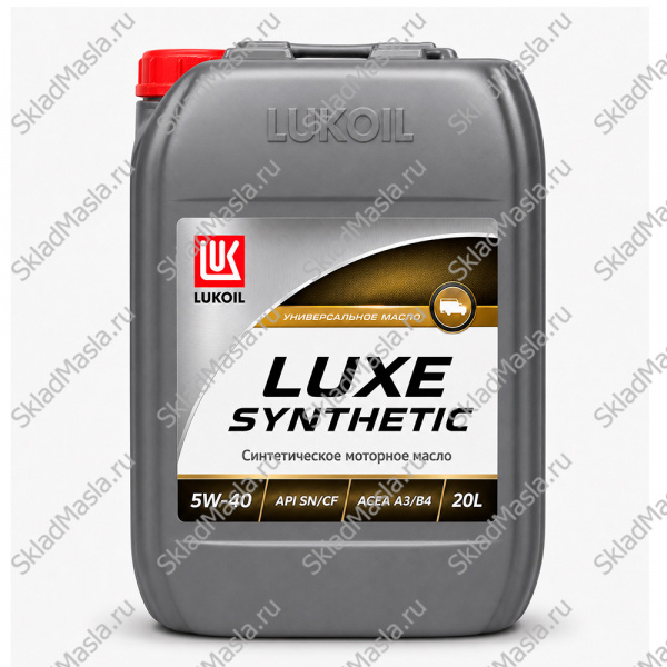 Моторное масло Лукойл Luxe Synthetic 5W-40 API SN_CF ACEA A3_B4 (канистра 20л)