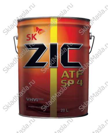 Трансмиссионное масло ZIC ATF SP 4 (канистра 20л)
