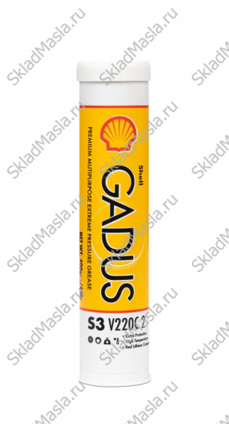 Смазка многофункциональная универсальная Shell Gadus S3 V220C EP 2 (туба 400гр)