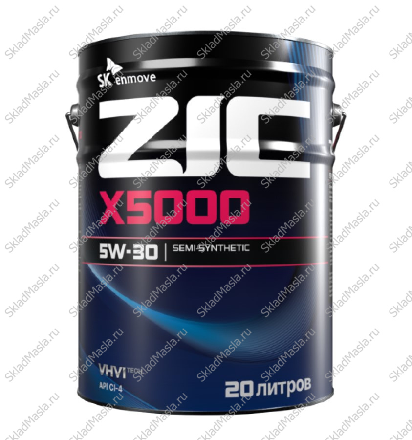 Моторное масло ZIC X5000 5W-30 API CI-4 (канистра 20л)