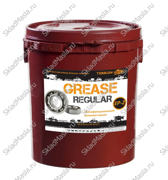 Смазка многофункциональная TERRION GREASE REGULAR EP 2 (ведро 18кг_20л)