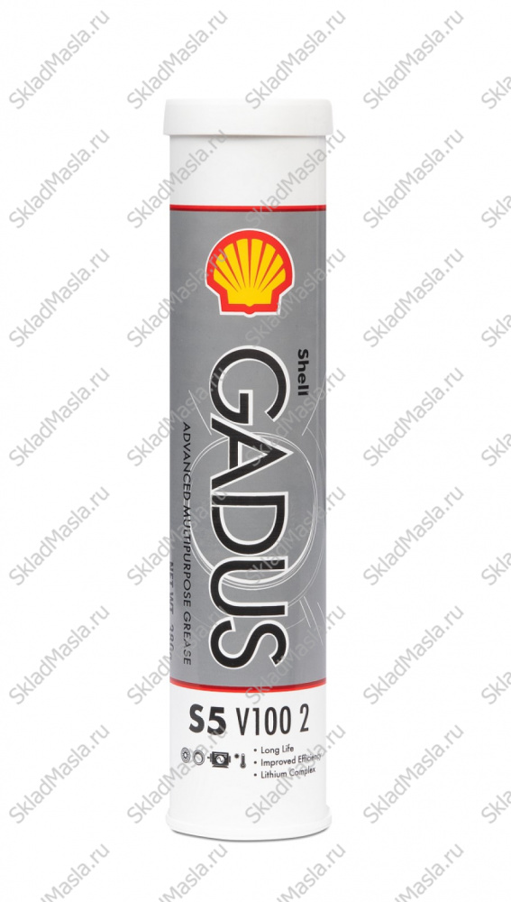 Смазка термостойкая противоизносная Shell Gadus S5 V100 EP 2 (туба 380гр)