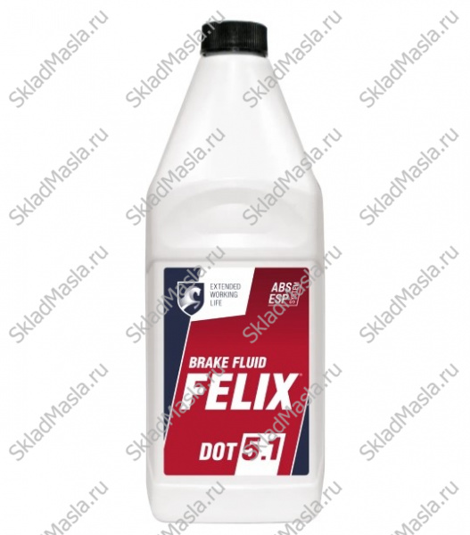 Тормозная жидкость Felix DOT 5.1 (бутыль 1л)