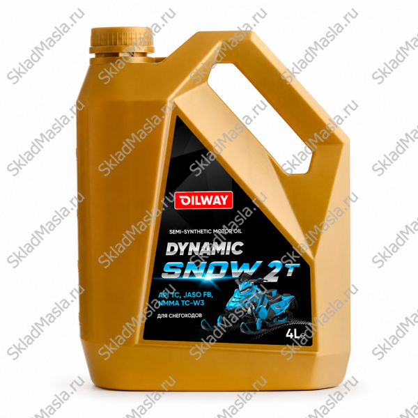 Моторное масло OilWay Dynamic Snow 2T зимнее API TC (канистра 4л)