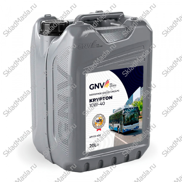 Моторное масло GNV Krypton 10W-40 API CG-4 (канистра 20л)