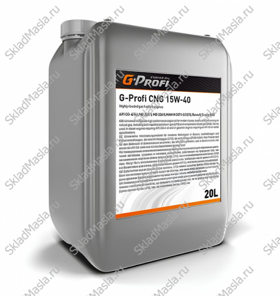Моторное масло Gazpromneft G-Profi CNG 15W-40 API CG-4_SJ (канистра 20л)