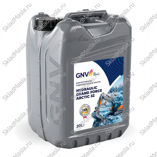 Масло гидравлическое GNV Hydraulic Grand Force Arctic HVLP 32 (канистра 20л)