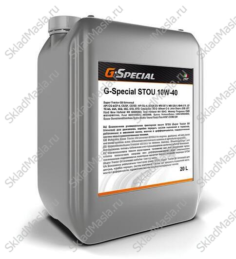 Масло трансмиссионно-гидравлическое Gazpromneft G-Special STOU 10W-40 API CG-4_GL-4 ACEA E3 (канистра 20л)
