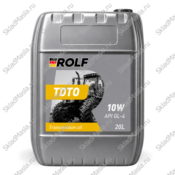 Масло трансмиссионно-гидравлическое Rolf TDTO SAE 10W API GL-4 (канистра 20л)