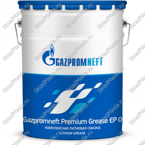 Смазка многофункциональная универсальная Gazpromneft Premium Grease EP 0 (ведро 18кг)