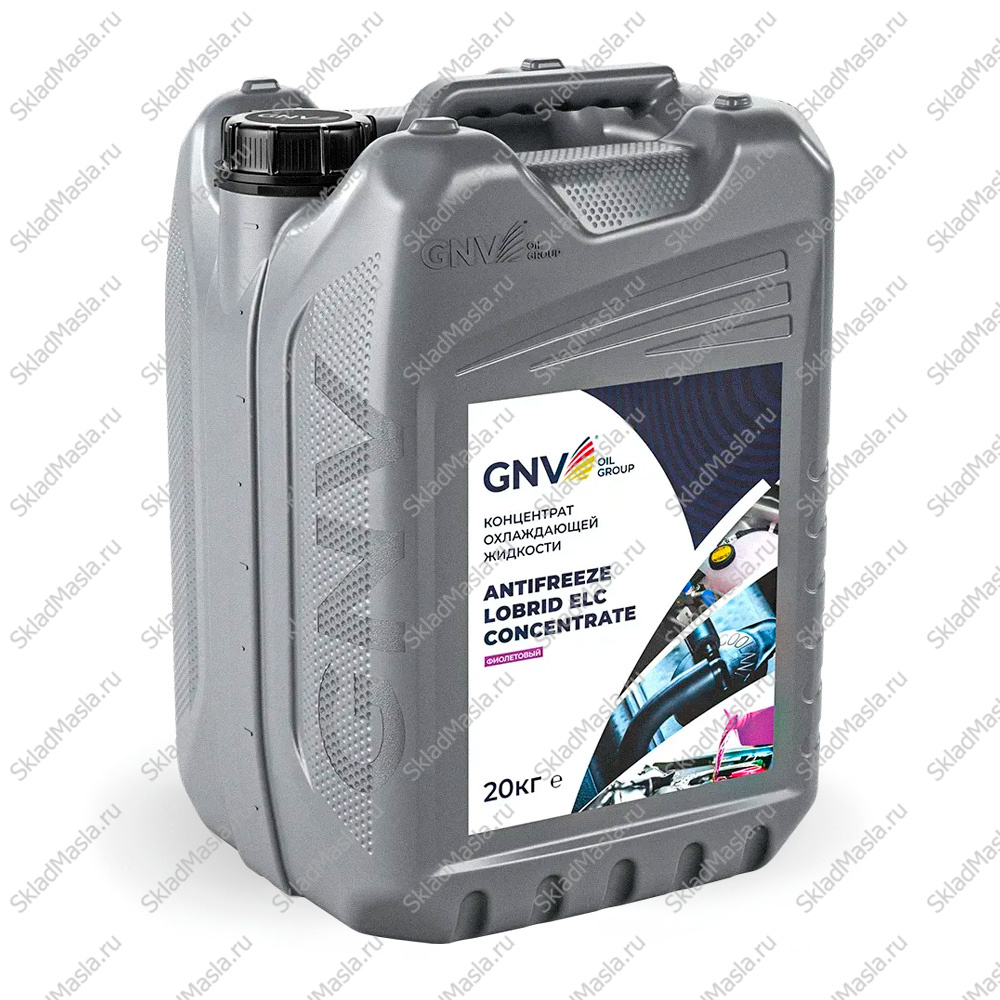 Антифриз GNV Antifreeze Lobrid ELC Concentrate G12++ фиолетовый (канистра 20кг)
