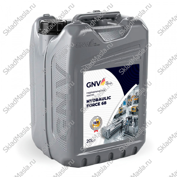Масло гидравлическое GNV Hydraulic Force HLP 68 (канистра 20л)