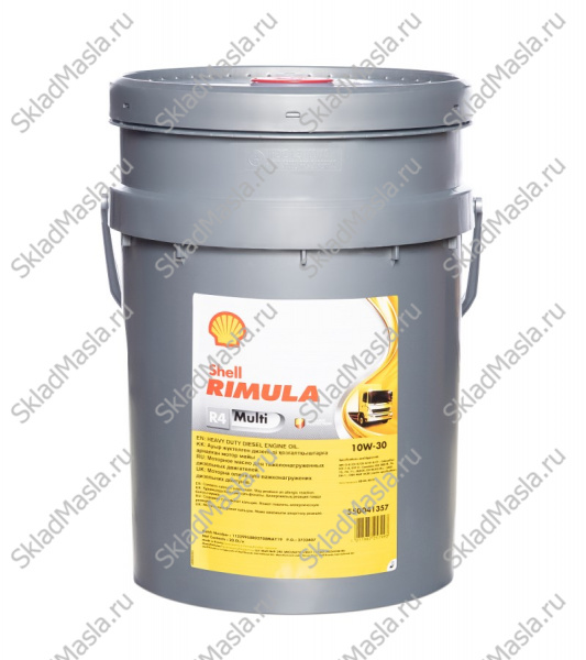 Моторное масло Shell Rimula R4 Multi 10W-30 API CI-4 ACEA E7 (канистра 20л)