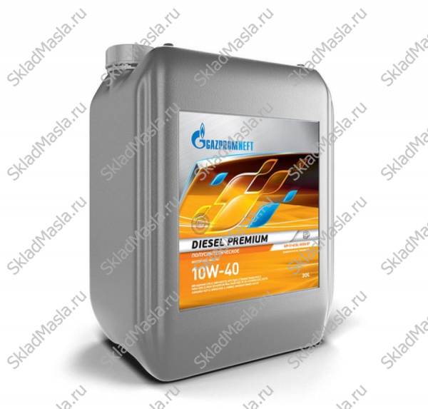 Моторное масло Gazpromneft Diesel Premium 10W-40 API CI-4_SL ACEA E7 (канистра 20л)