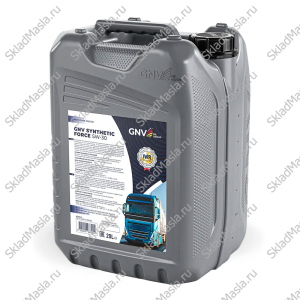 Моторное масло GNV Synthetic Force 5W-30 API CI-4 ACEA E7 (20л)